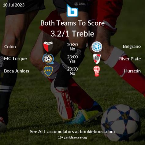 2/1 Both Teams To Score Treble .